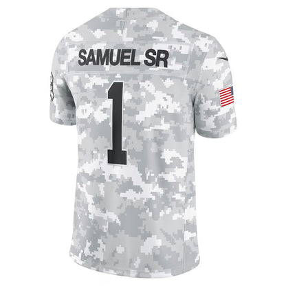 SF.49ers #1 Ricky Pearsall Player Arctic Camo Salute to Service Limited Football Jerseys