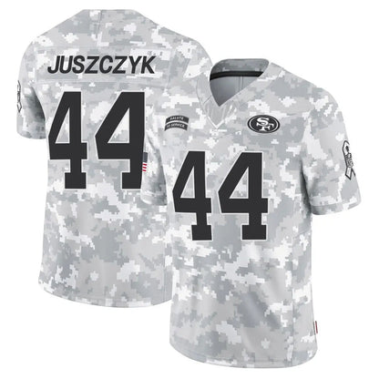 SF.49ers #44 Kyle Juszczyk Player Arctic Camo Salute to Service Limited Football Jerseys