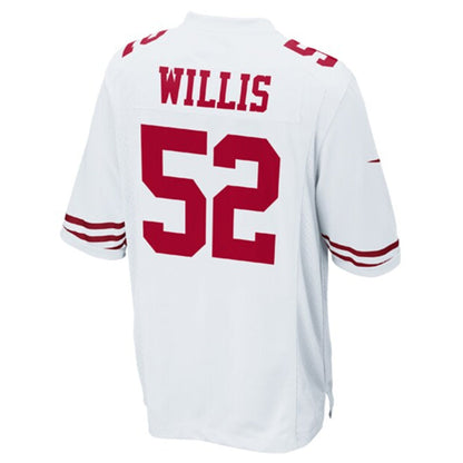 SF.49ers #52 Patrick Willis Player White Game Football Jerseys