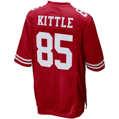 #85 George Kittle Player SF.49ers Red Game Football Jerseys
