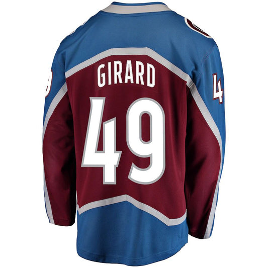 C.Avalanche #49 Samuel Girard Fanatics Branded Breakaway Player Jersey  Burgundy Stitched American Hockey Jerseys
