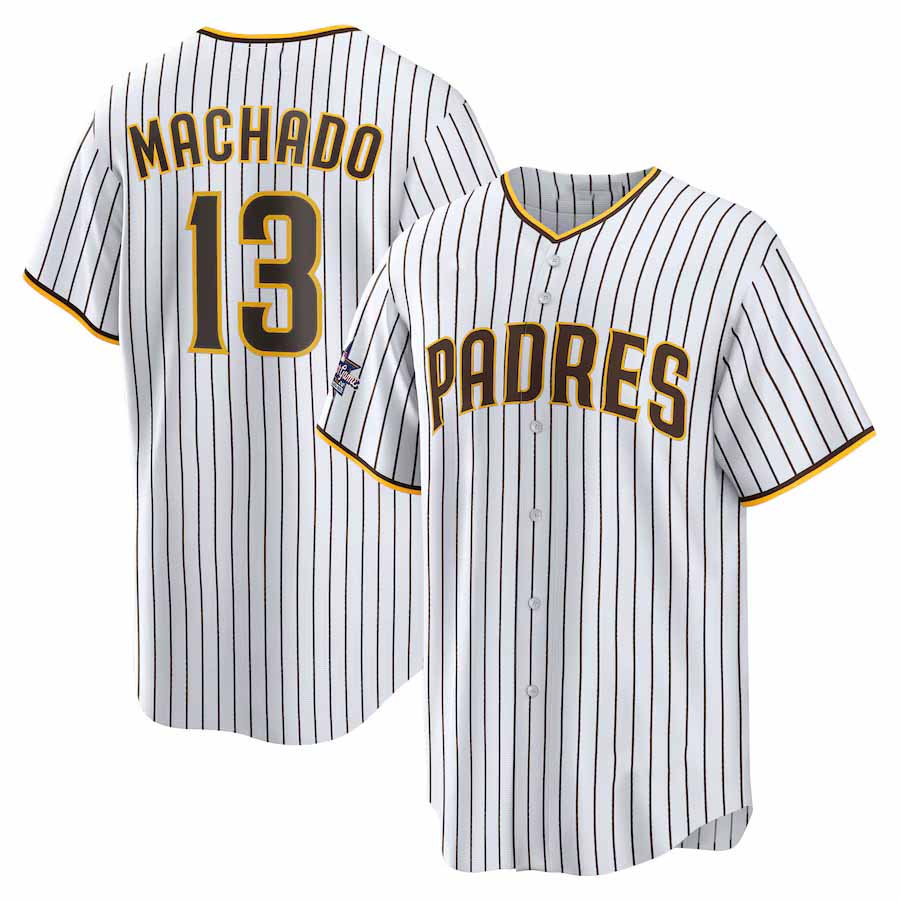 San Diego Padres #13 Manny Machado 2025 MLB All-Star Game Home Replica Player Jersey - White Stitched Baseball Jersey