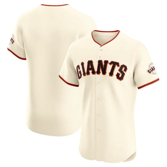 San Francisco Giants Elite Jersey - Cream Stitched Baseball Jersey
