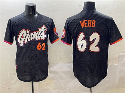 San Francisco Giants #62 Logan Webb Anthracite 2025 City Connect Limited Stitched Baseball Jersey