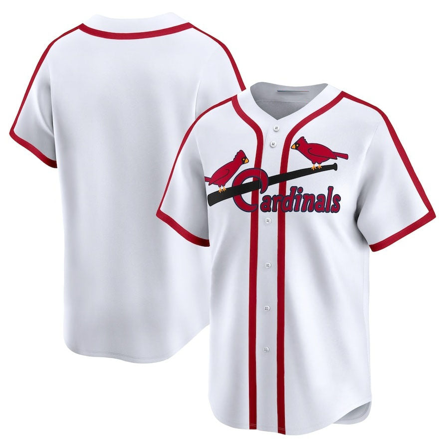 St. Louis Cardinals Cooperstown Collection Limited Jersey - White Stitched Baseball Jersey