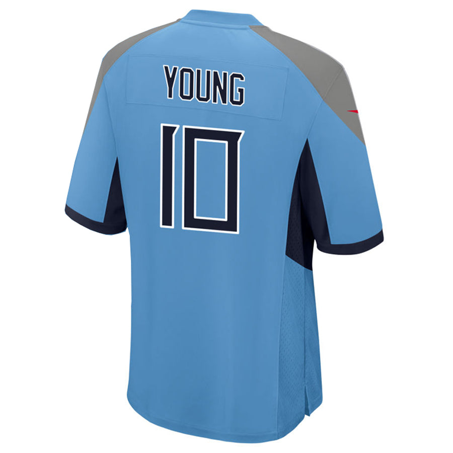 T.Titans #10 Vince Young Player Light Blue Home Game Football Jerseys