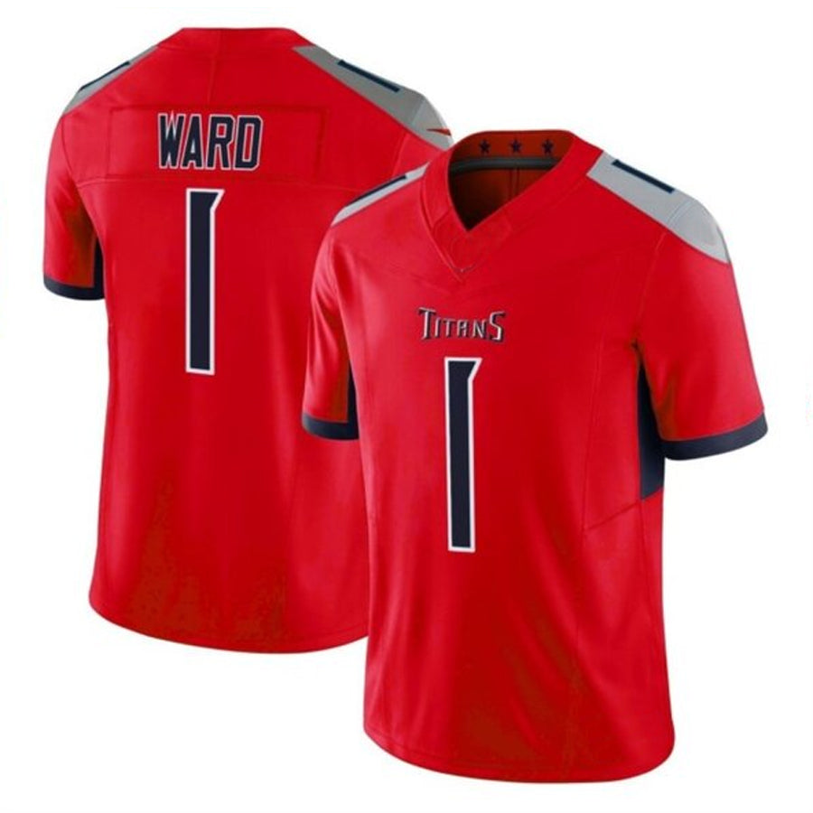 T.Titans #1 Cameron Ward Player Red Vapor F.U.S.E. Limited Football Jerseys