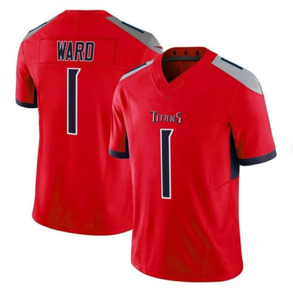T.Titans #1 Cameron Ward Player Red Vapor F.U.S.E. Limited Football Jerseys