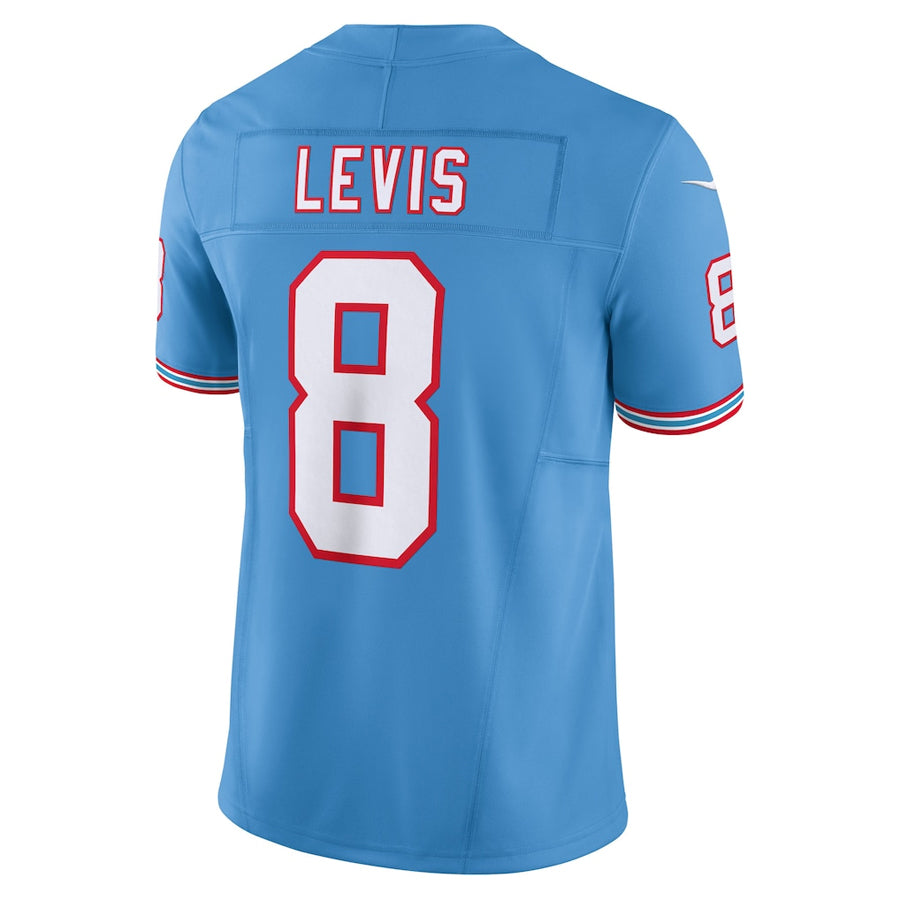 T.Titans #8 Will Levis Player Light Blue Vapor F.U.S.E. Limited Football Jerseys