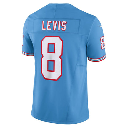 T.Titans #8 Will Levis Player Light Blue Vapor F.U.S.E. Limited Football Jerseys