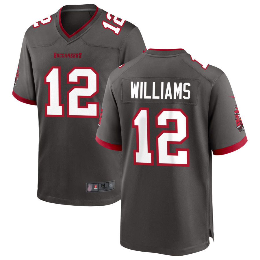 TB.Buccaneers #12 Doug Williams Player Pewter Game Football Jerseys