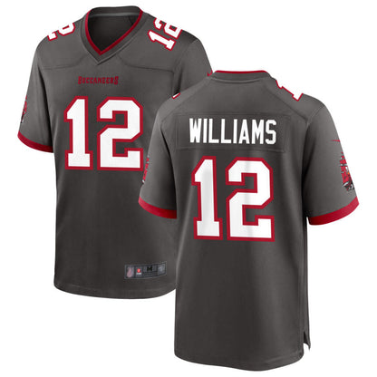 TB.Buccaneers #12 Doug Williams Player Pewter Game Football Jerseys