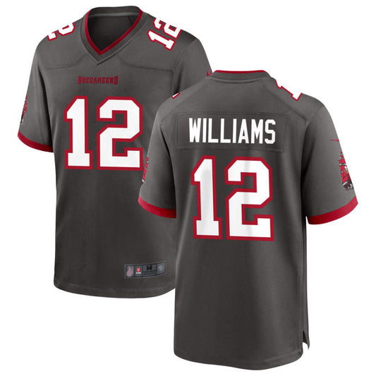 TB.Buccaneers #12 Doug Williams Player Pewter Game Football Jerseys