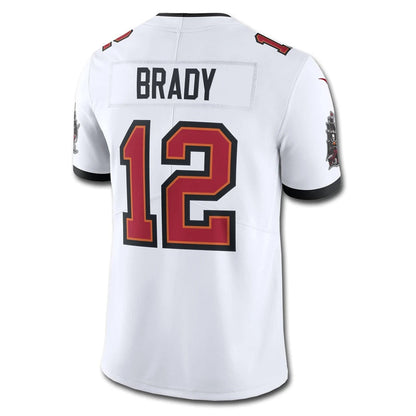 TB.Buccaneers #12 Tom Brady Player White Vapor F.U.S.E. Limited Football Jerseys