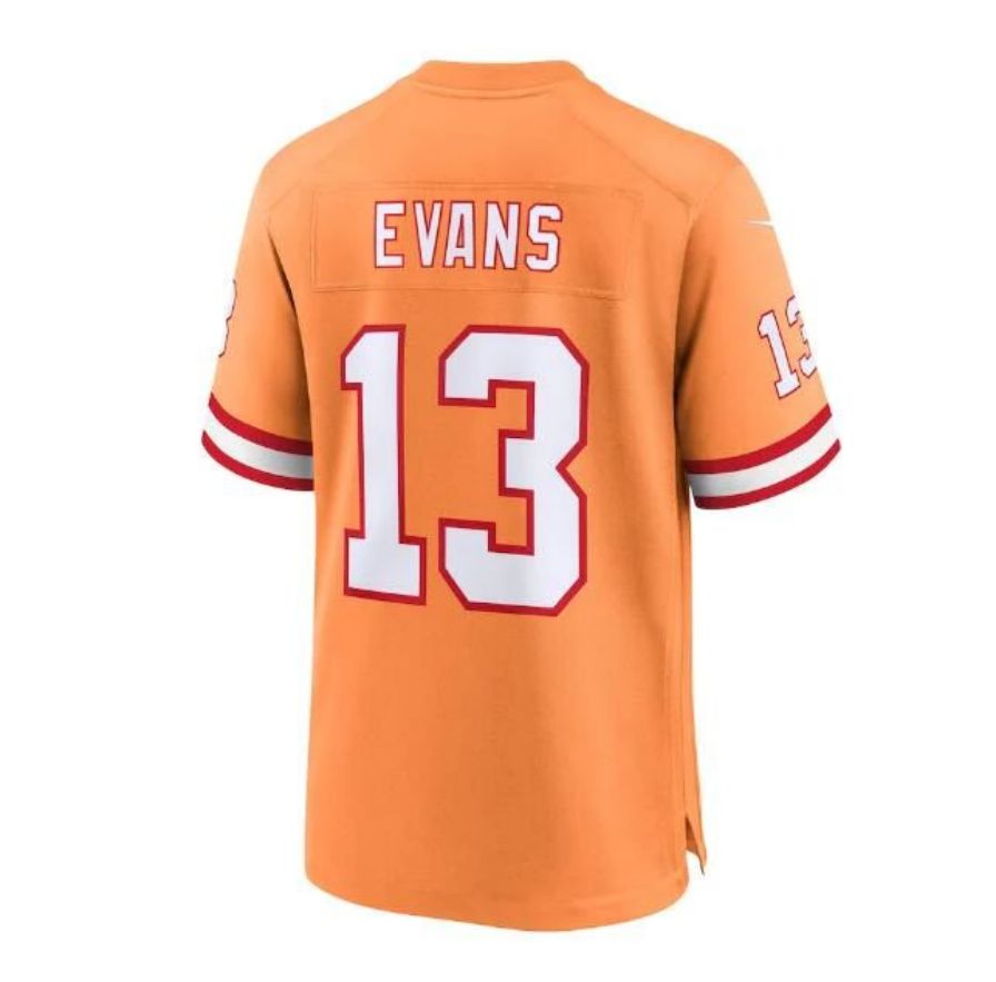 #13 Mike Evans Player TB.Buccaneers Throwback Game Football Jerseys