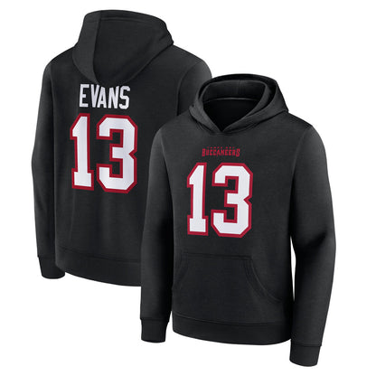 TB.Buccaneers #13 Mike Evans Player Graphic Black Hoodie Football Jerseys