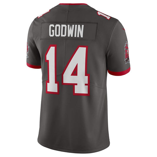 TB.Buccaneers #14 Chris Godwin Jr. Player Pewter Vapor Limited Football Jerseys
