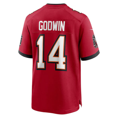 TB.Buccaneers #14 Chris Godwin Jr. Player Red Game Home Football Jerseys