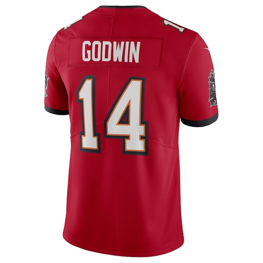 TB.Buccaneers #14 Chris Godwin Jr. Player Red Vapor Limited Football Jerseys
