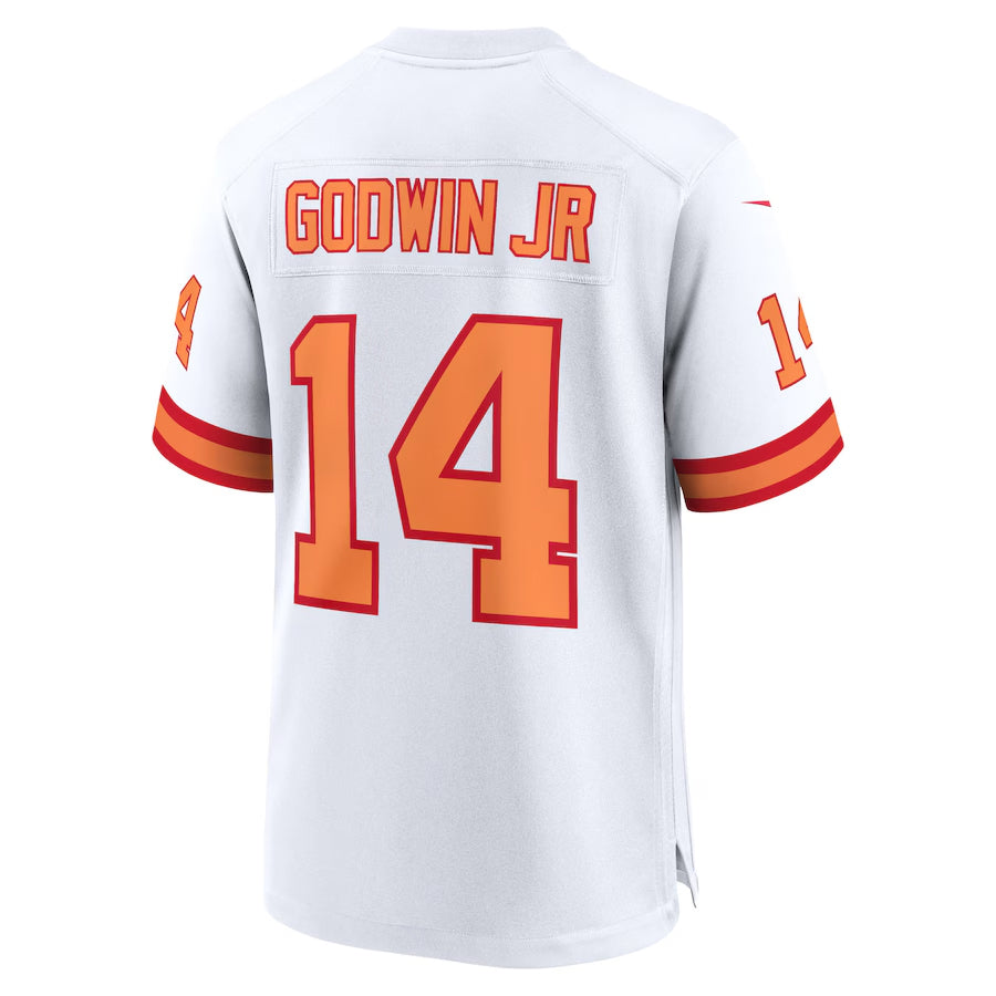 TB.Buccaneers #14 Chris Godwin Jr. Player White Home Game Football Jerseys