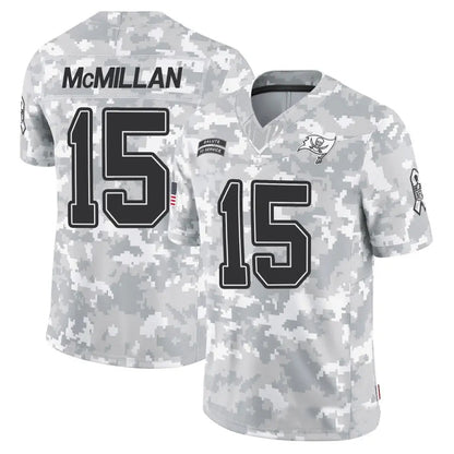 TB.Buccaneers #15 Jalen McMillan Player Arctic Camo Salute to Service Football Jerseys
