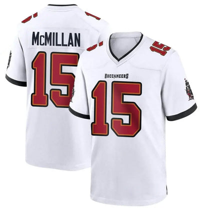 TB.Buccaneers #15 Jalen McMillan Player White Home Game Football Jerseys