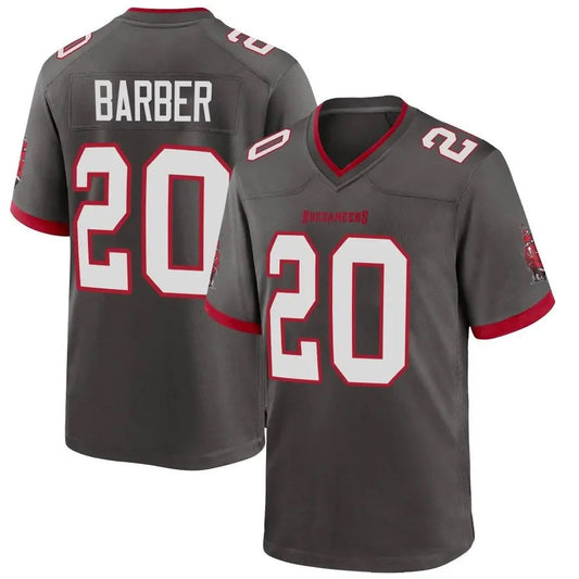 TB.Buccaneers #20 Ronde Barber Player Pewter Game Football Jerseys