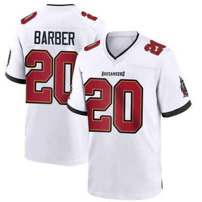 TB.Buccaneers #20 Ronde Barber Player White Home Game Football Jerseys