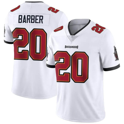 TB.Buccaneers #20 Ronde Barber Player White Vapor F.U.S.E. Limited Football Jerseys