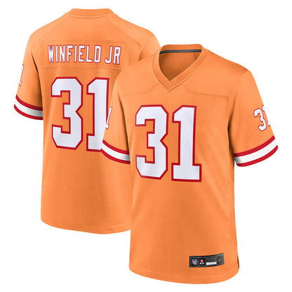 TB.Buccaneers #31 Antoine Winfield Jr. Player Orange Game Football Jerseys