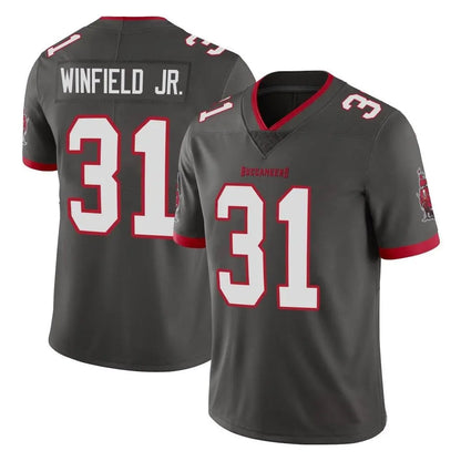 TB.Buccaneers #31 Antoine Winfield Jr. Player Pewter Alternate Vapor Limited Football Jerseys
