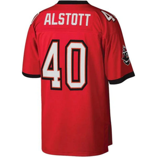 TB.Buccaneers #40 Mike Alstott Player Mitchell & Ness Red Legacy Replica Football Jerseys