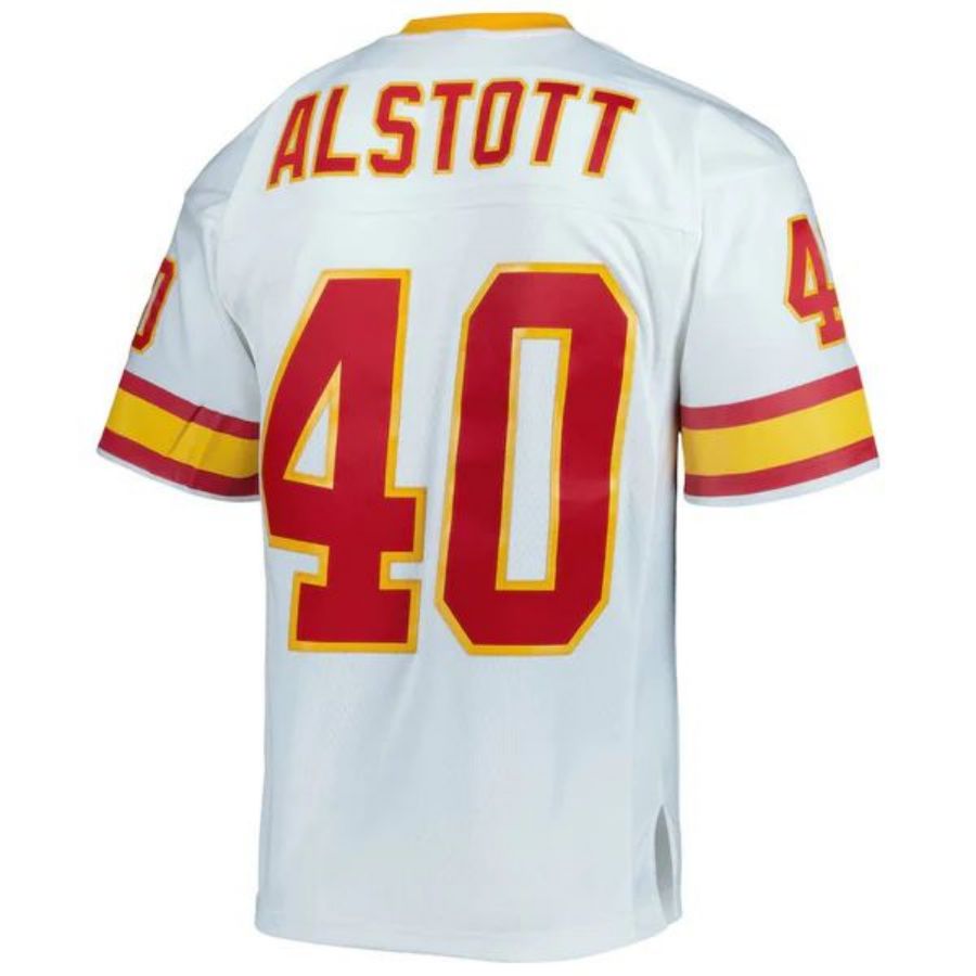 TB.Buccaneers #40 Mike Alstott Player Mitchell & Ness White 1996 Legacy Replica Football Jerseys