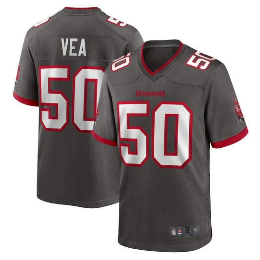 TB.Buccaneers #50 Vita Vea Player Pewter Game Football Jerseys