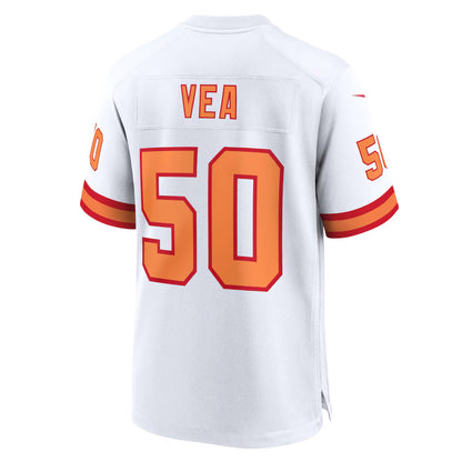 TB.Buccaneers #50 Vita Vea Player White Home Game Football Jerseys
