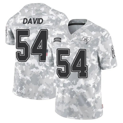 TB.Buccaneers #54 Lavonte David Player Arctic Camo Salute to Service Football Jerseys