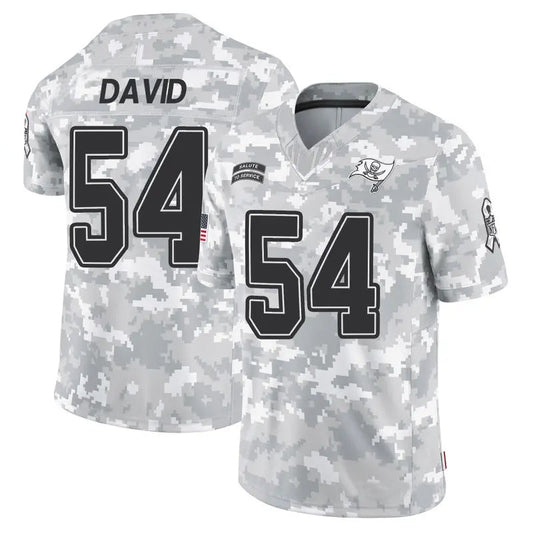TB.Buccaneers #54 Lavonte David Player Arctic Camo Salute to Service Football Jerseys