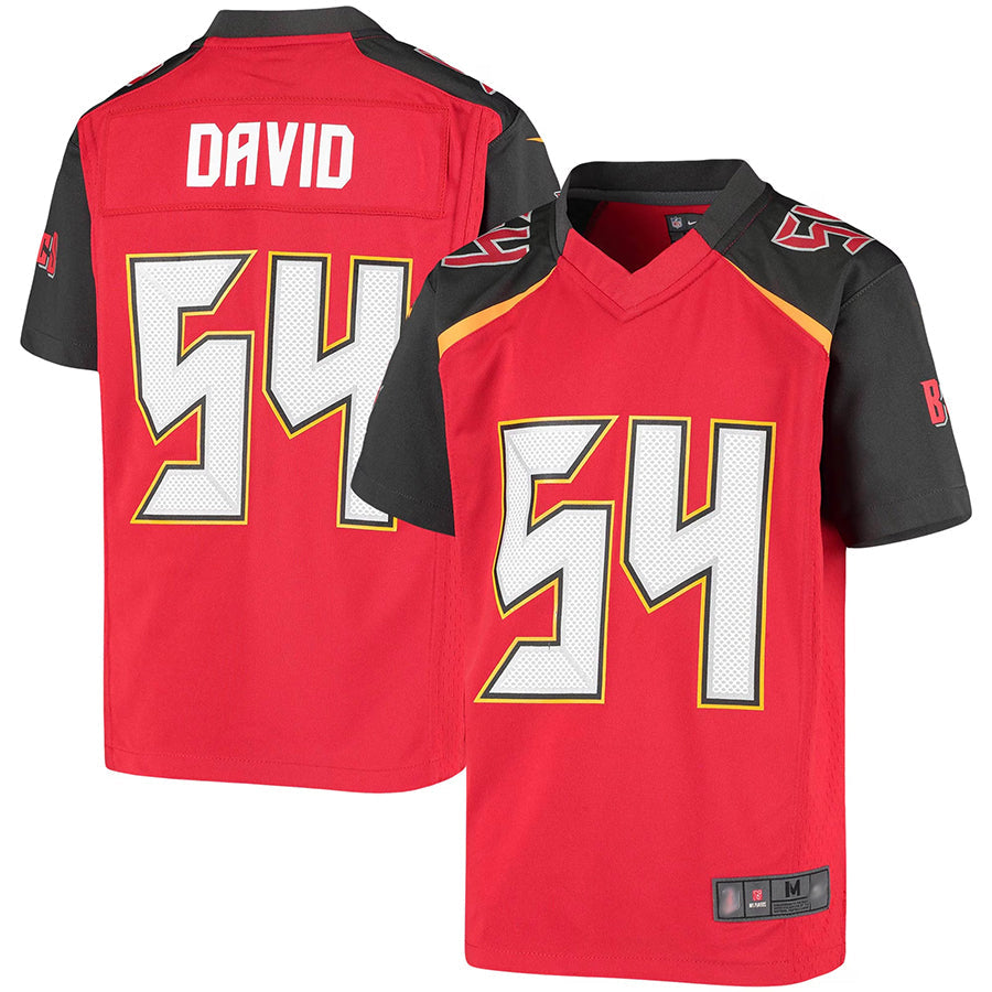 TB.Buccaneers #54 Lavonte David Player Red Replica Game Football Jerseys