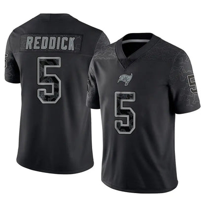 TB.Buccaneers #5 Haason Reddick Player Black REFLECTIVE Limited Football Jerseys