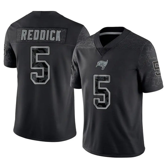 TB.Buccaneers #5 Haason Reddick Player Black REFLECTIVE Limited Football Jerseys