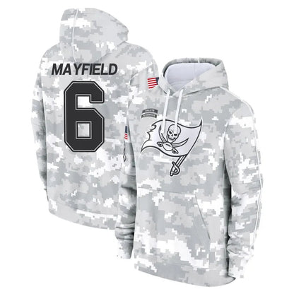 TB.Buccaneers #6 Baker Mayfield Player Salute to Service Hoodies & T-Shirts Football Jerseys
