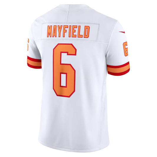 TB.Buccaneers #6 Baker Mayfield Player White Vapor F.U.S.E. Limited Football Jerseys