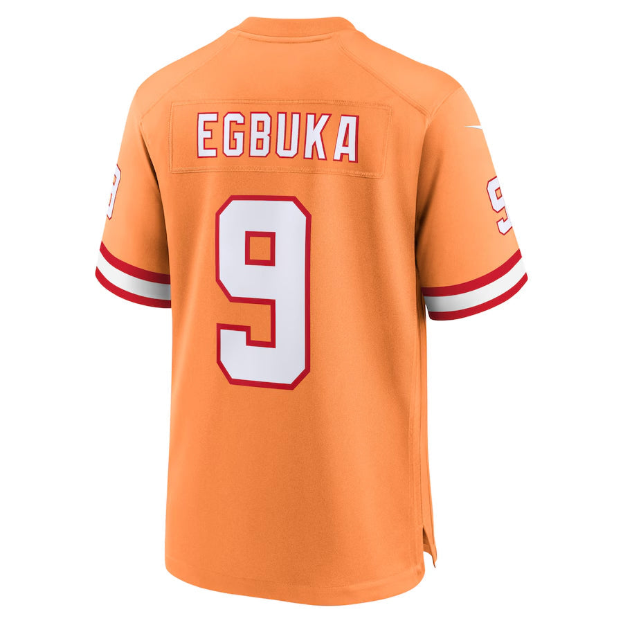 TB.Buccaneers #9 Emeka Egbuka Player Orange Home Game Football Jerseys