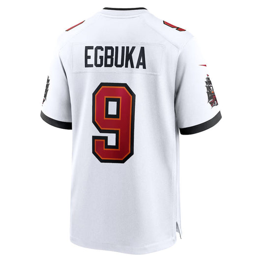 TB.Buccaneers #9 Emeka Egbuka Player White Game Football Jerseys