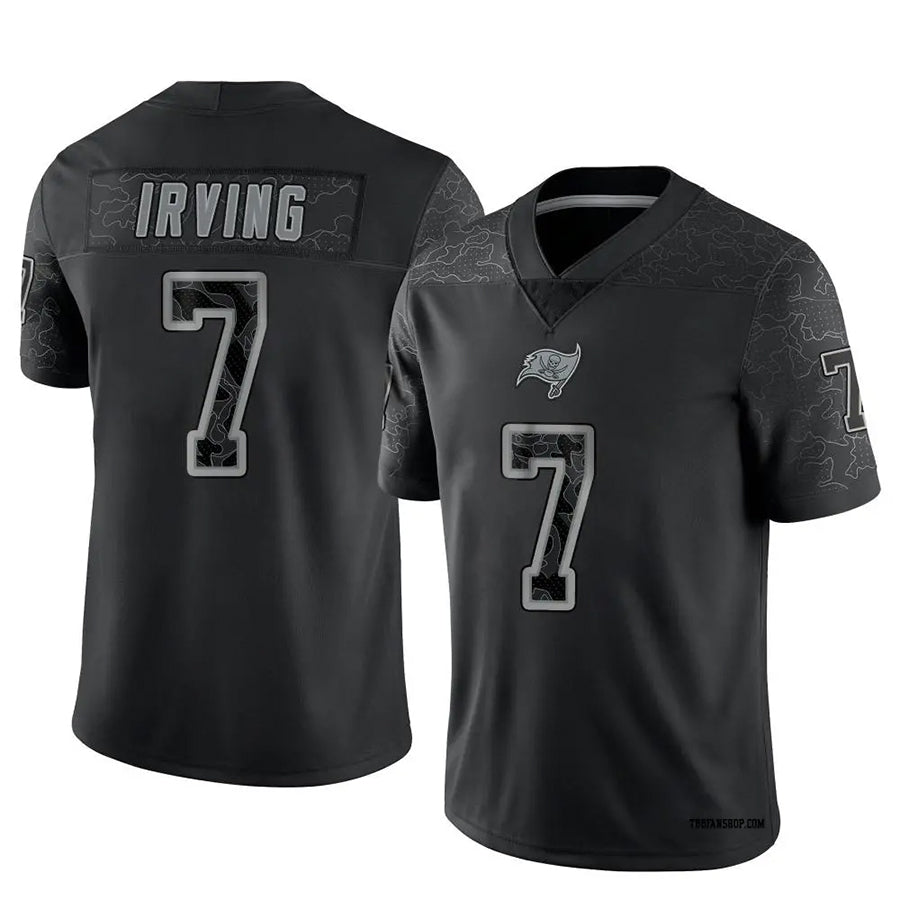 TB.Buccaneers #7 Bucky Irving Player Limited Black Reflective Football Jerseys
