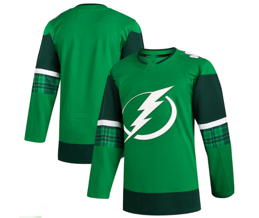 TB.Lightning 2023 St. Patrick's Day Primegreen Authentic Jersey - Kelly Green Stitched American Hockey Jerseys