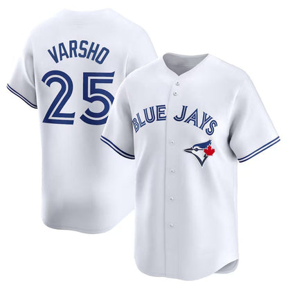 Toronto Blue Jays #25 Daulton Varsho Home Limited Player Jersey - White Stitched Baseball Jersey