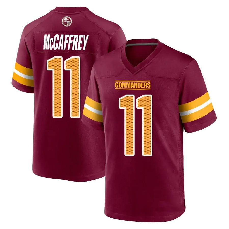 W.Commanders #11 Luke McCaffrey Player Burgundy Home Game Football Jerseys