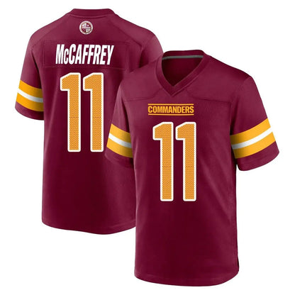 W.Commanders #11 Luke McCaffrey Player Burgundy Home Game Football Jerseys
