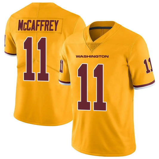W.Commanders #11 Luke McCaffrey Player Gold Vapor Limited Football Jerseys